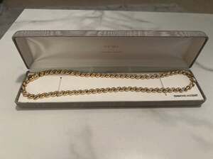 18KT Gold Over Sterling Silver San Marco Diamond Accent Link Necklace
